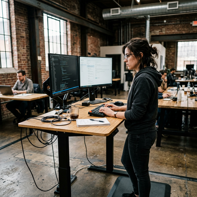 Pro-grade desk setup